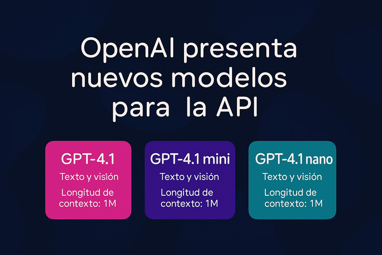 Portada de OpenAI lanza GPT-4.1, Mini y Nano: tres modelos que redibujan el mapa del desarrollo con IA